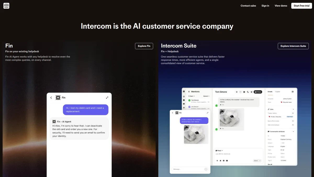 Intercom kuvakaappaus