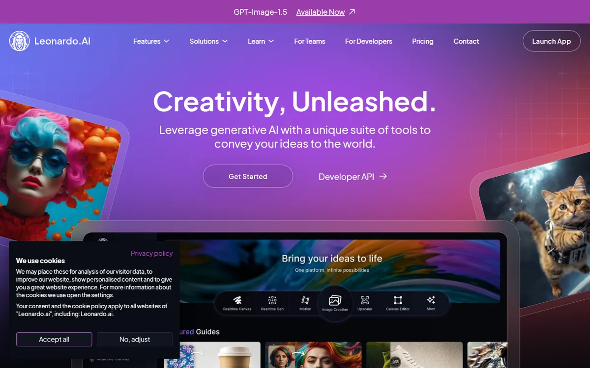 Leonardo.ai kuvakaappaus